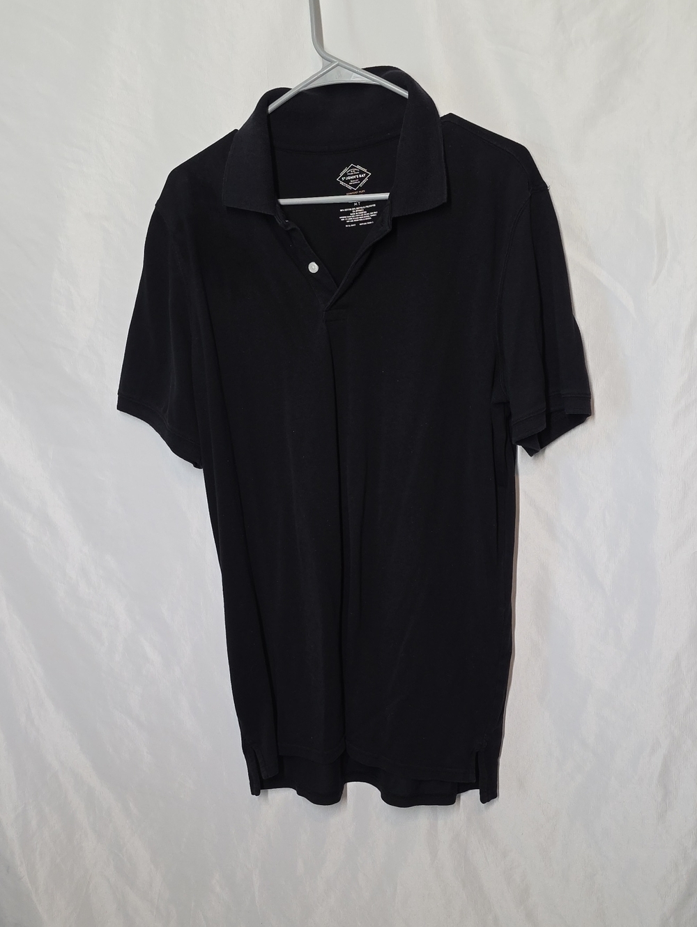 St. John's Bay Black Men's Polo Shirt